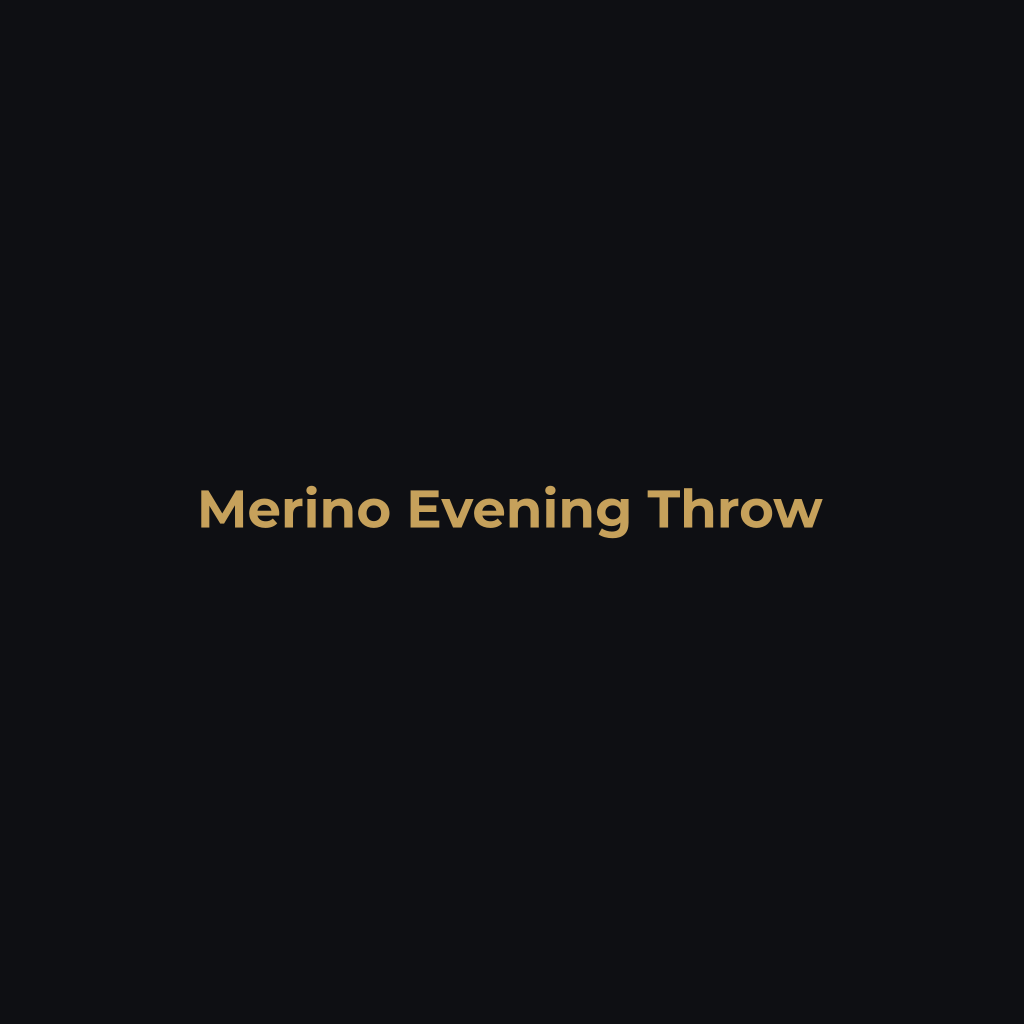 Merino Evening Throw